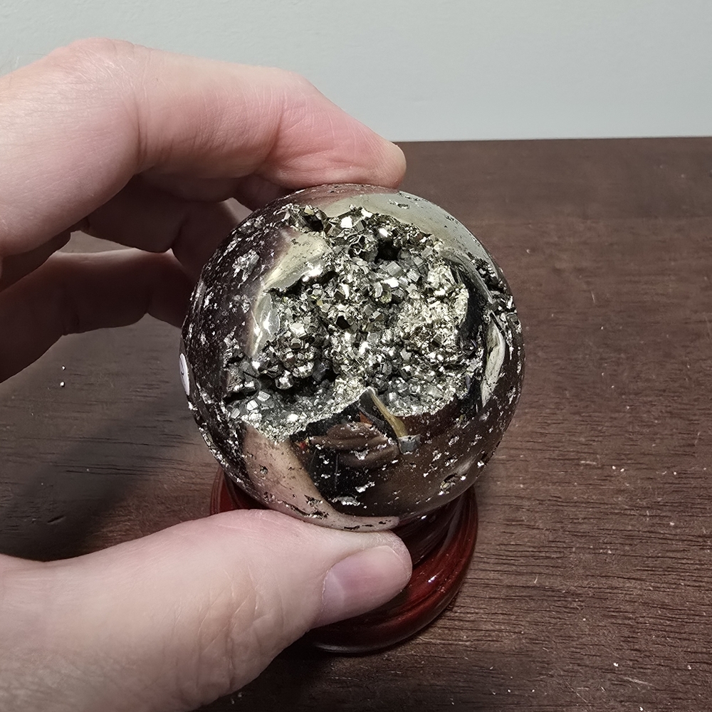Pyrite Crystal Sphere #N 55 mm